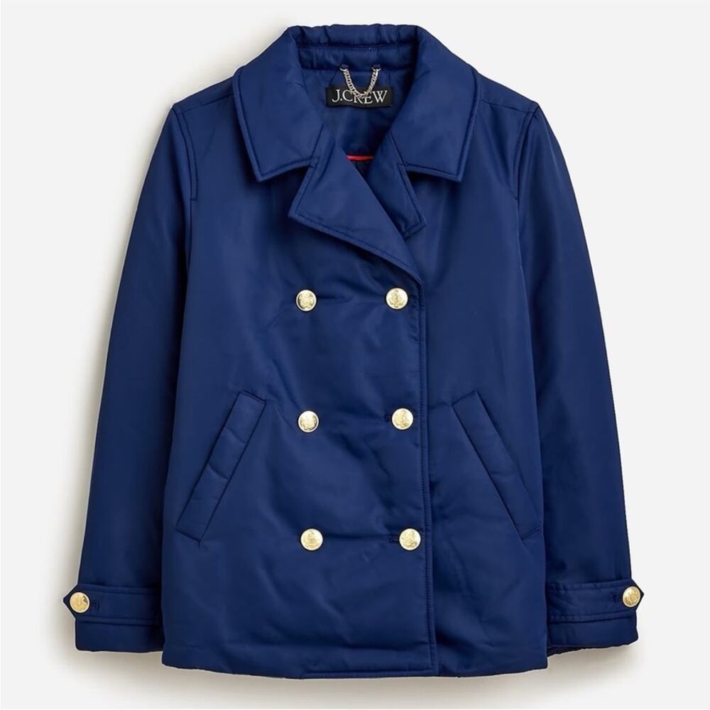 J. Crew Pea Coat Puffer Jacket